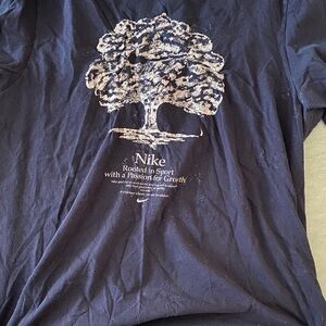 Nike Dark Blue Tee with White Logo